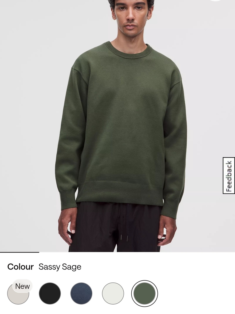 Lululemon Steady State Sassy Sage Crewneck Sweater